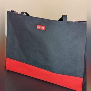 Lancôme Red and Black Canvas Tote ***NWOT***